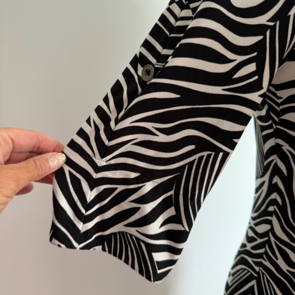 Laundry - Black and White Zebra Slip On Dress - Picture 6 of 14